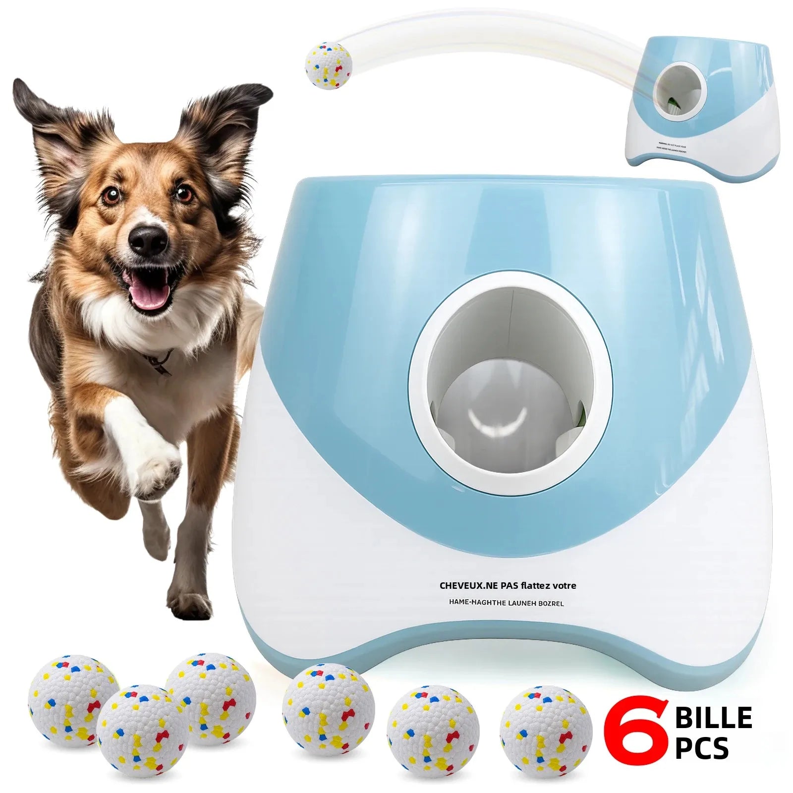 Lanceur de Balles Automatique pour Chiens – Jouet Interactif & Ludique