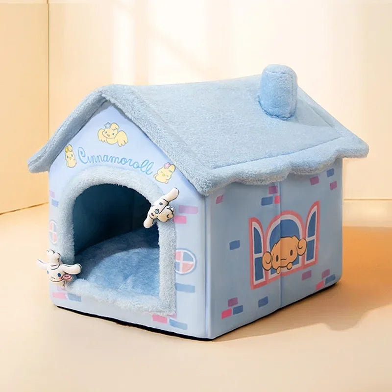 Maison Cocon Douillette pour Chats & Petits Chiens – Coussin Amovible Inclus